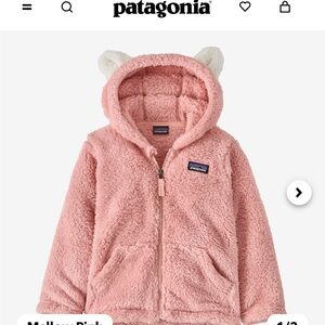 Patagonia fleece jacket pink size 2